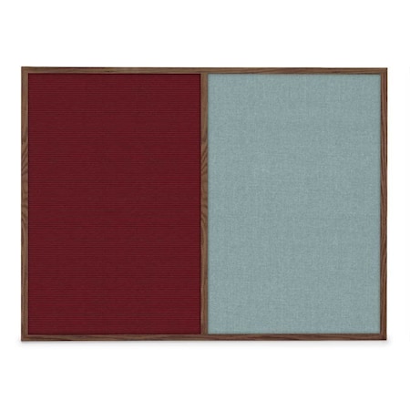 United Visual Products Slim Style Indoor Enclosed Radius Corkbo UVRDS48SB-SATIN-FORBO